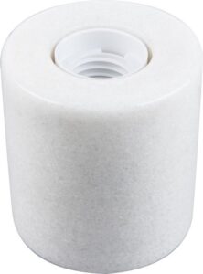Specilights Marmeren Tafellamp Wit - Ronde Vorm - E27 Fitting - Afbeelding 3