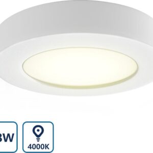 aigostar-ronde-led-plafondlamp-18w-4000k-vooraanzicht energiezuinige-plafondlamp-18w-vervangt-91w-halogeen moderne-witte-plafonnier-led-1350-lumen