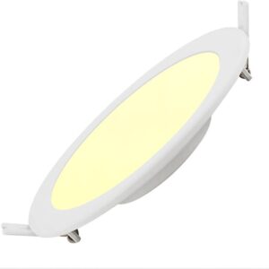 aigostar-ronde-led-slim-inbouwspot-18w-vooraanzicht platte-plafondspot-led-18w-3000k-warm-wit energiezuinige-inbouwverlichting-aigostar-1300-lumen
