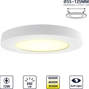 universele-verstelbare-led-inbouwspot-aigostar-12w inbouwmaat-instelbaar-55mm-tot-125mm-led-spot technische-gegevens-verstelbare-plafondspot-850-lumen