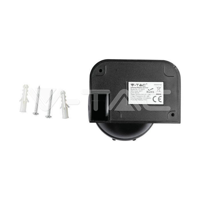 v-tac-vt-8003-infrarood-bewegingssensor-zwart-voor-buiten-en-binnen
