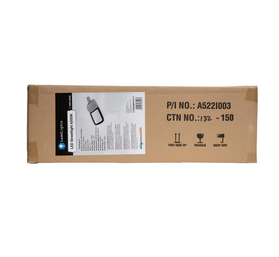LumiLights LED Straatlamp 100W - 160LM/W - 7 jaar garantie - ERP 2.0 - 6000K - Afbeelding 7