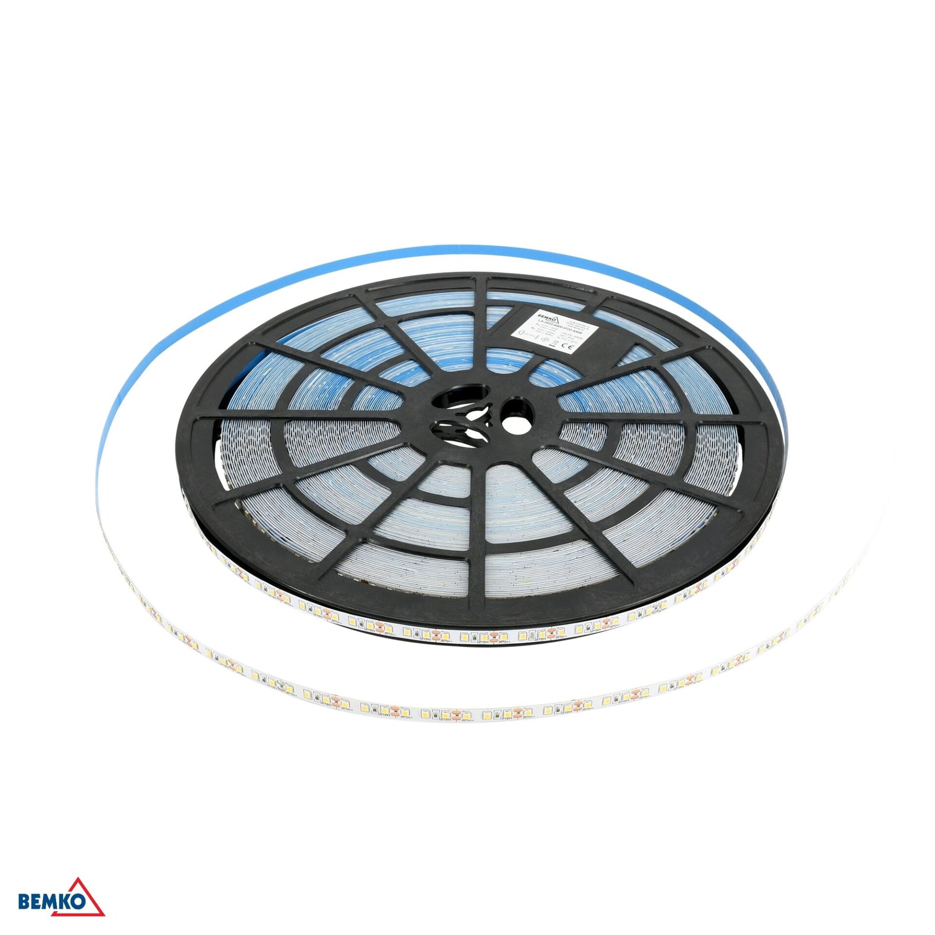 BEMKO Premium LED Strip 12V 2835 - 9.2W/m - 3000K WW IP20 (Rol 50 Meter)