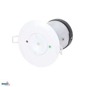 BEMKO LED Noodverlichting Inbouwspot 3W - Met Autotest & Gangenoptiek (IP20)